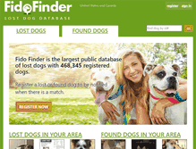 Tablet Screenshot of fidofinder.com